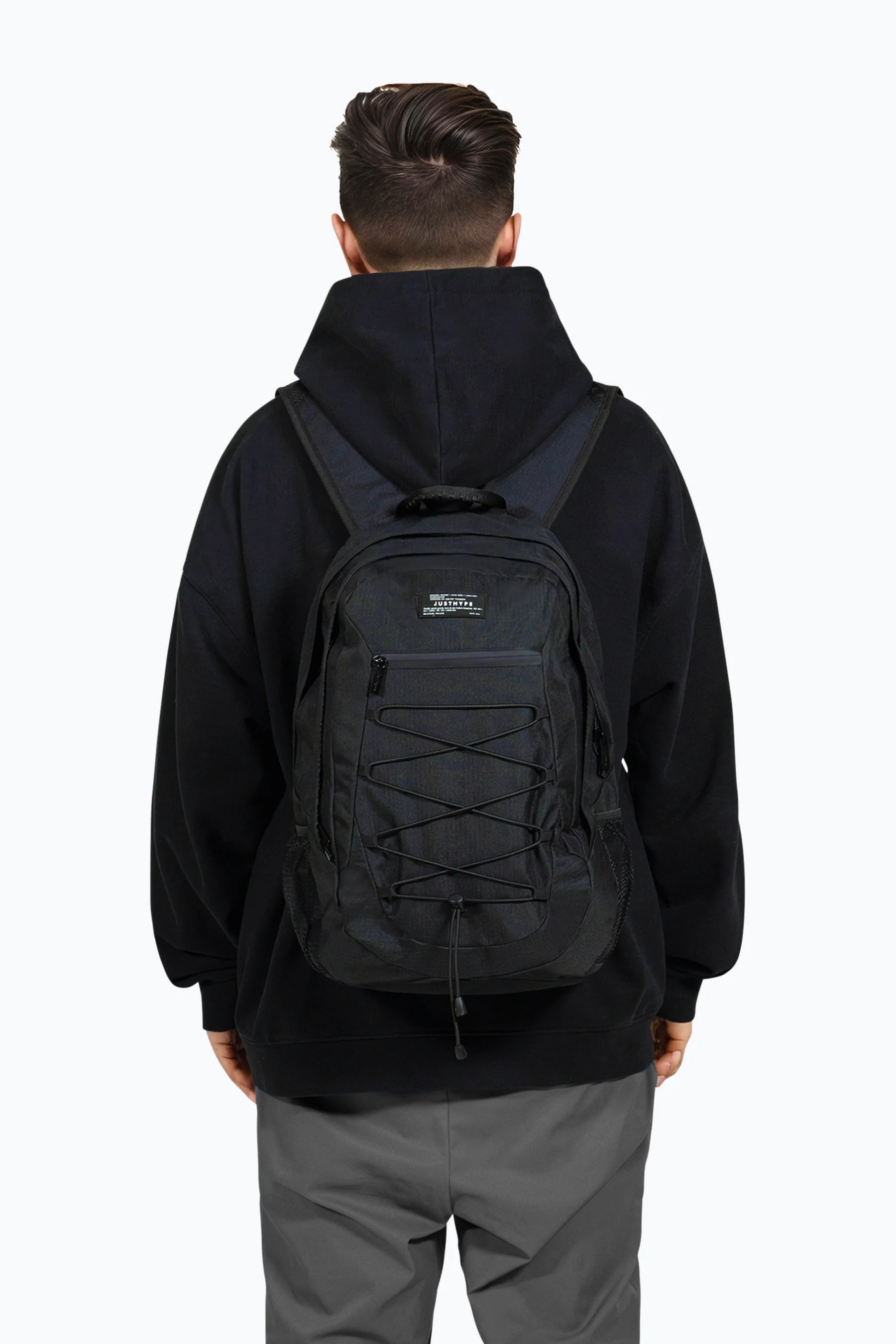 Hype Unisex Black Maxi Backpack - Image 24