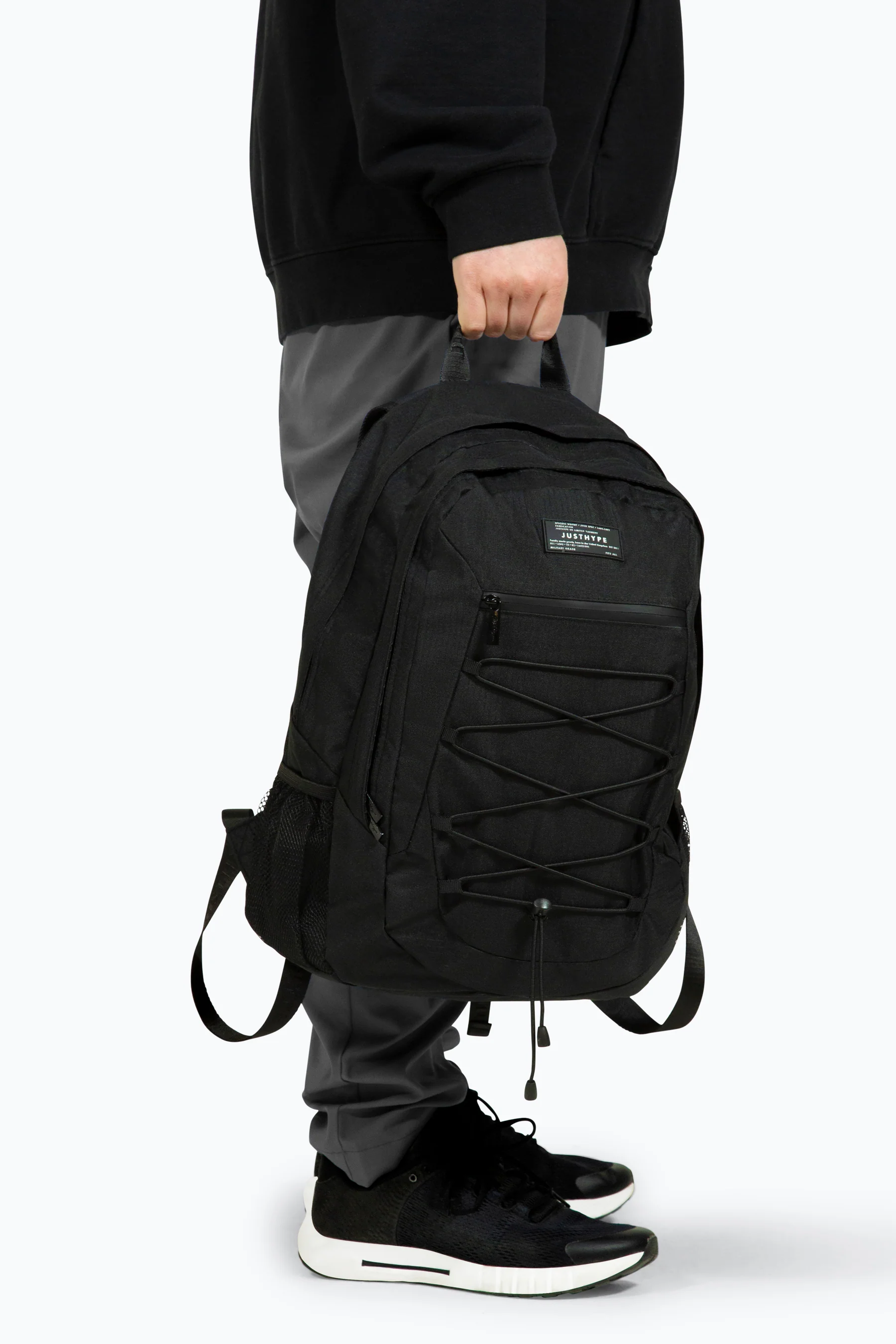 Hype Unisex Black Maxi Backpack - Image 26