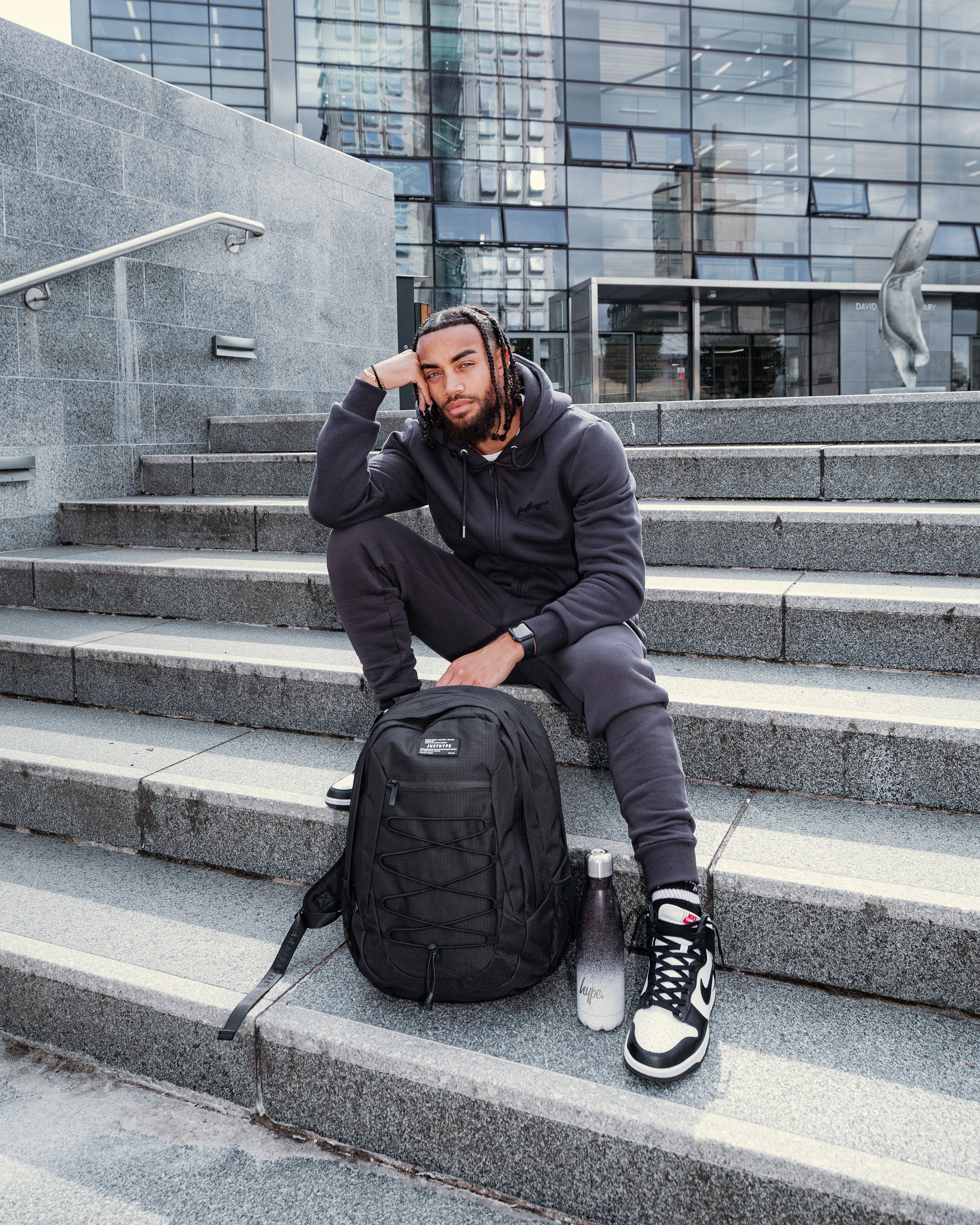 Hype Unisex Black Maxi Backpack - Image 28