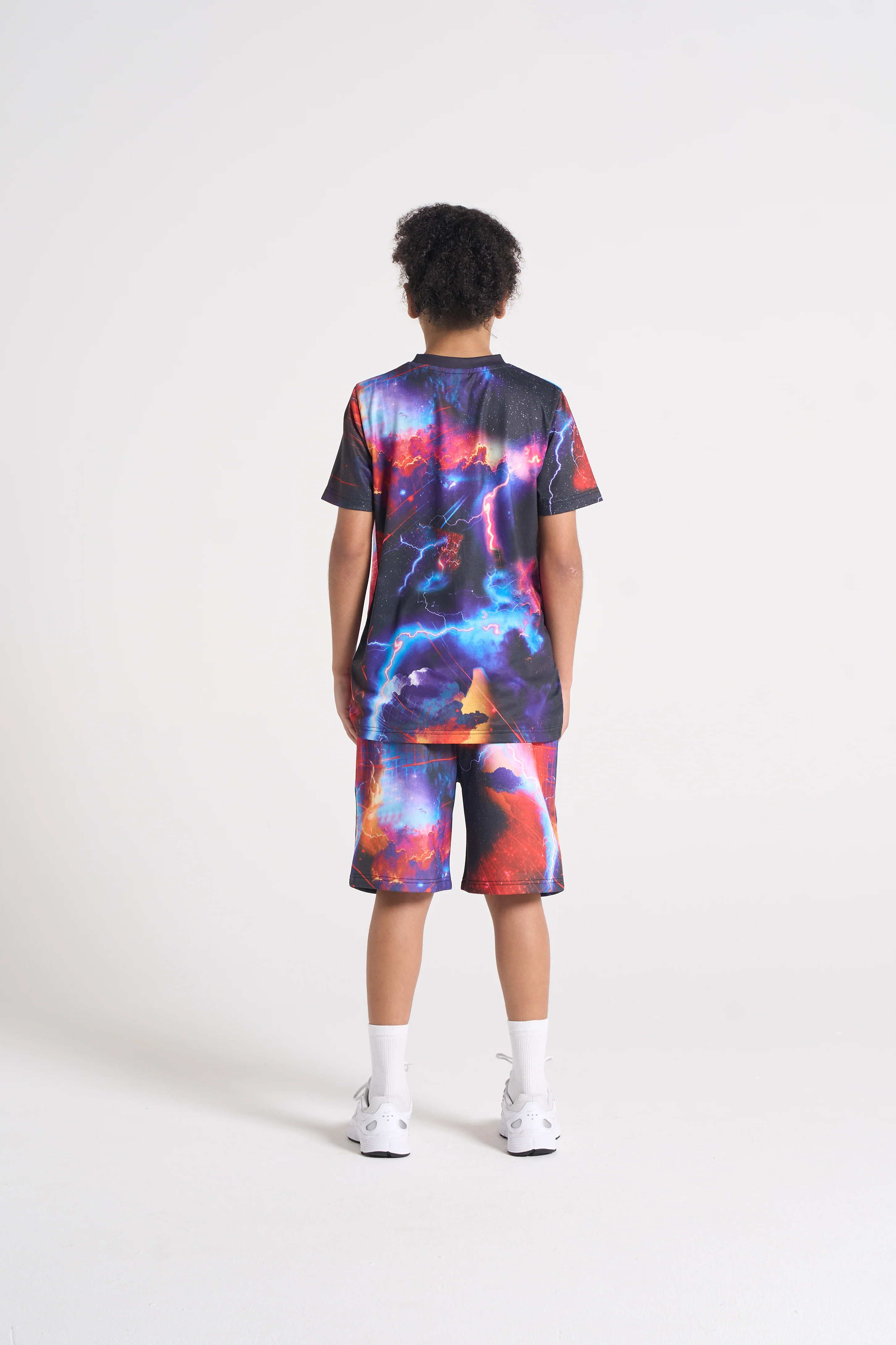 Hype Boys Black Constellation T-Shirt & Shorts Set - Image 3