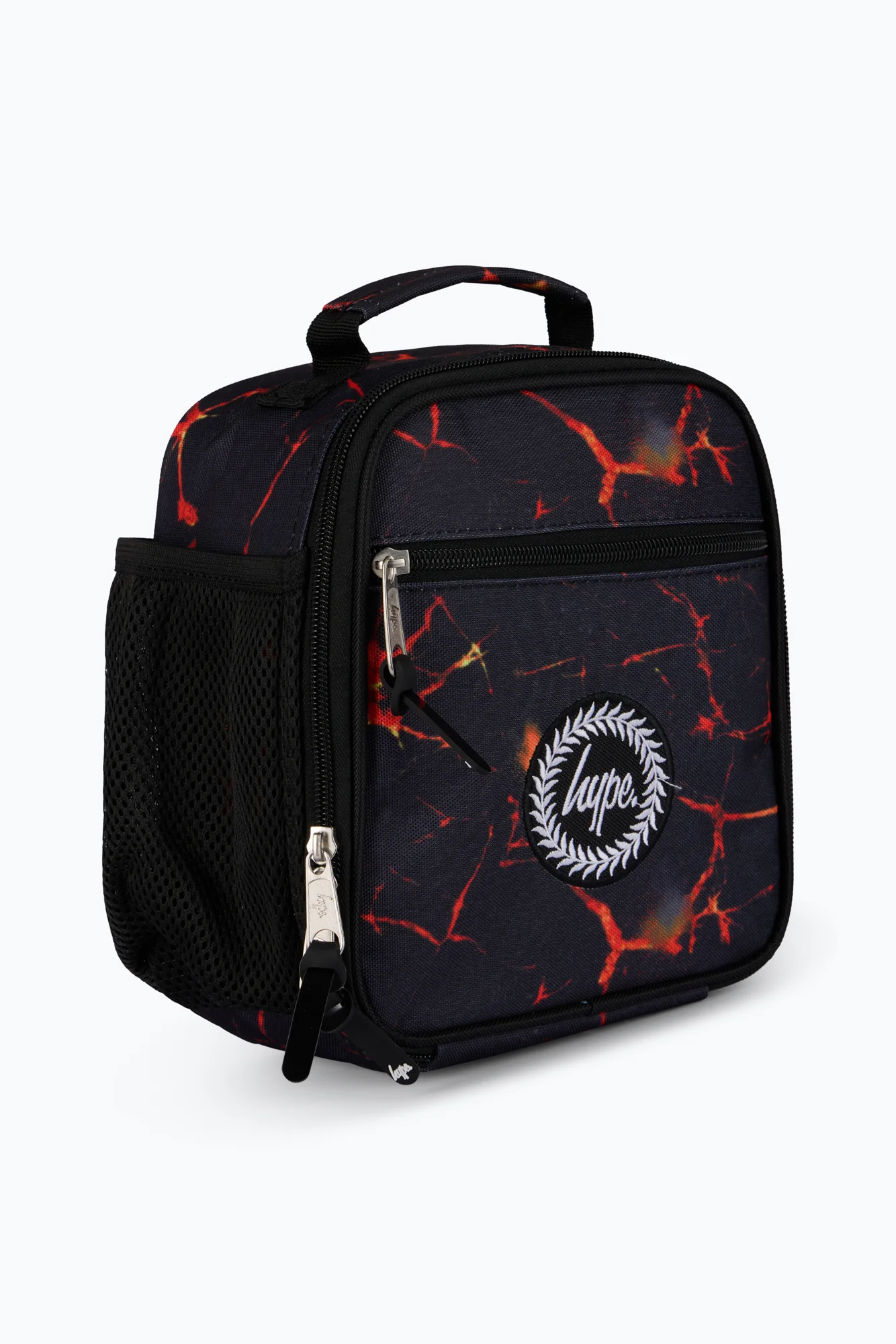 Hype Boys Black Lava Print Lunch Bag - Image 3