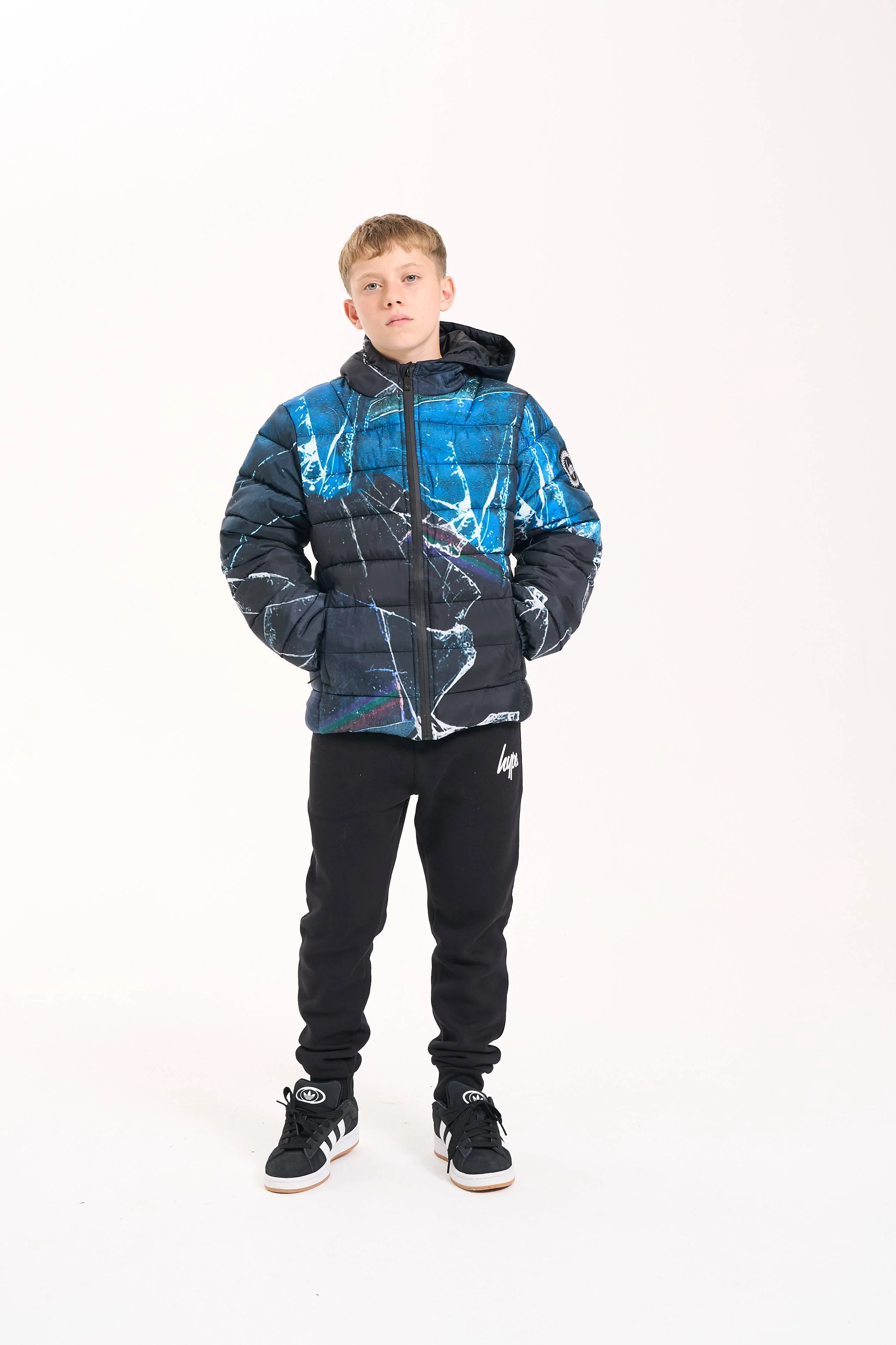 Hype Boys Black Smashed Padded Jacket - Image 8