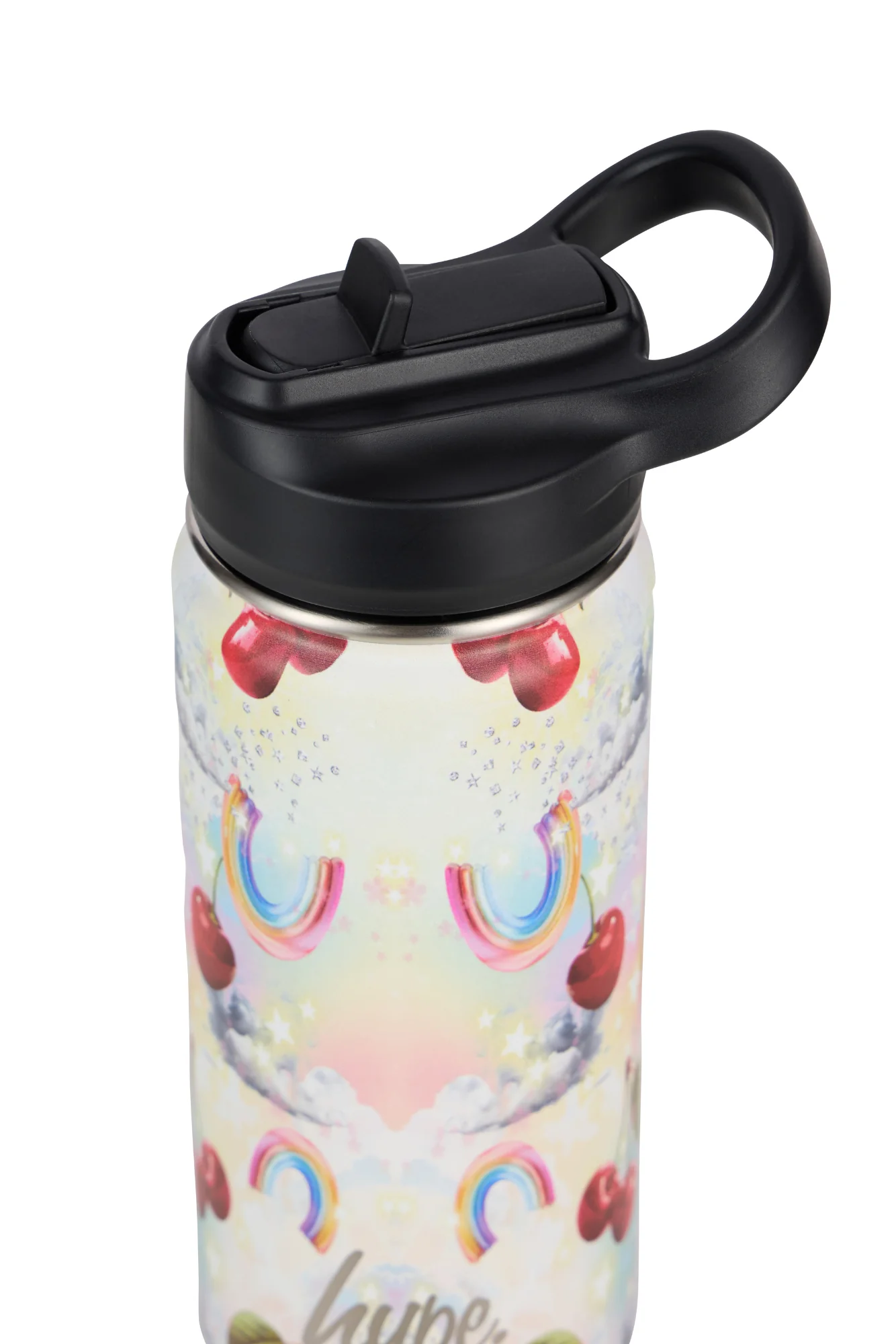 Hype Girls Multi Cherry Clouds Water Bottle - Image 3