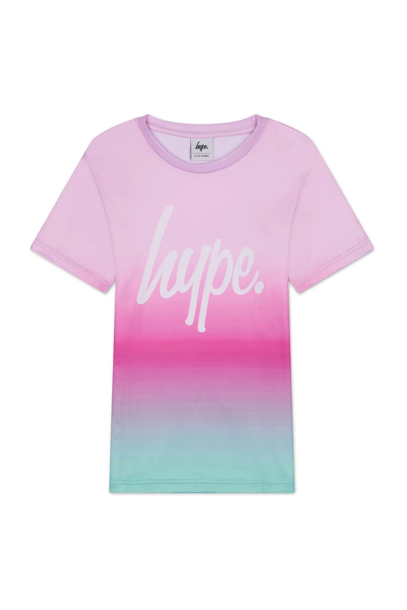 Hype Girls Pink/Mint Sundae Fade T-Shirt & Shorts Set - Image 6