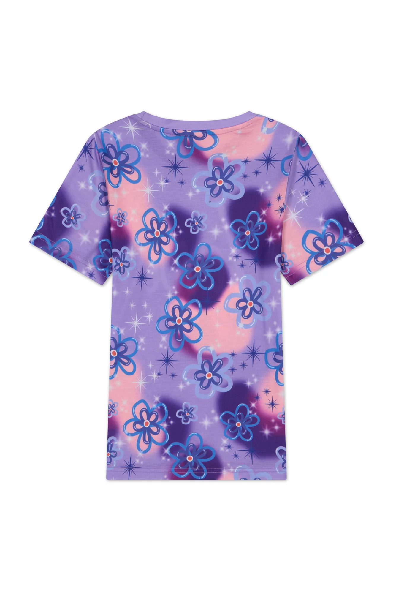 Hype Girls Purple Sparkle Flower T-Shirt & Shorts Set - Image 6