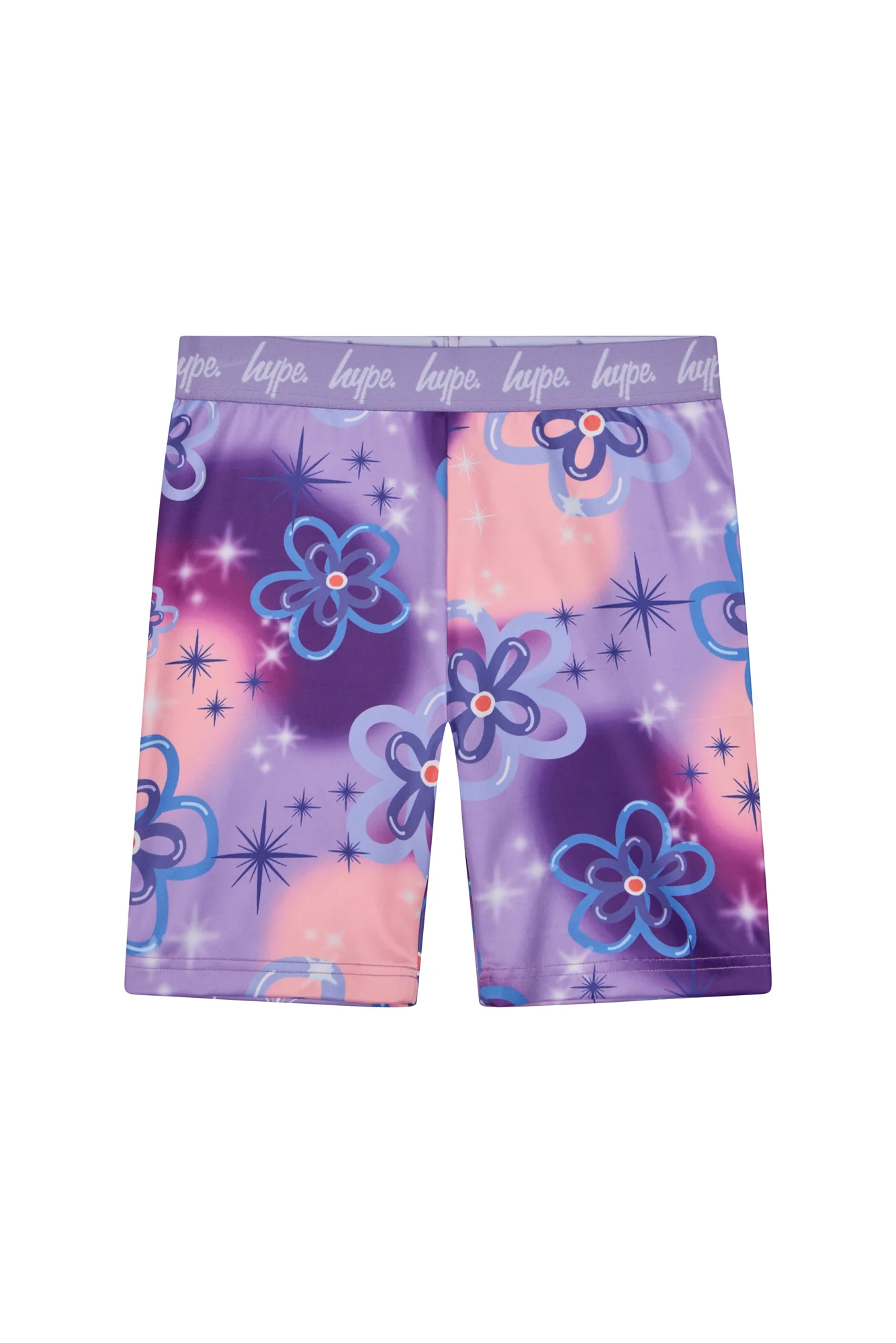 Hype Girls Purple Sparkle Flower T-Shirt & Shorts Set - Image 7