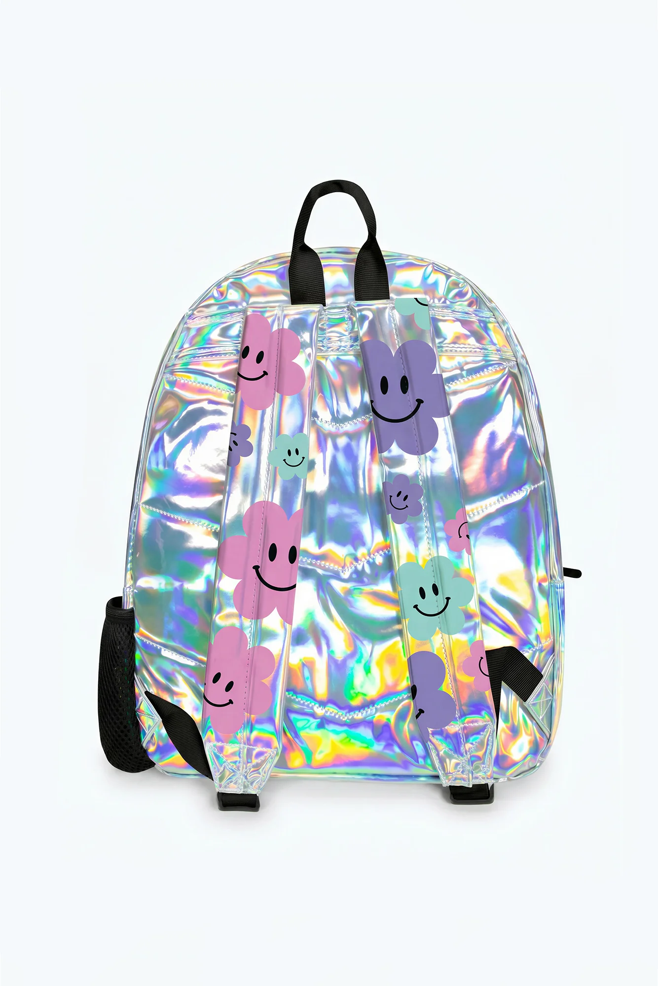 Hype Girls Holographic Happy Flowers Backpack - Image 3