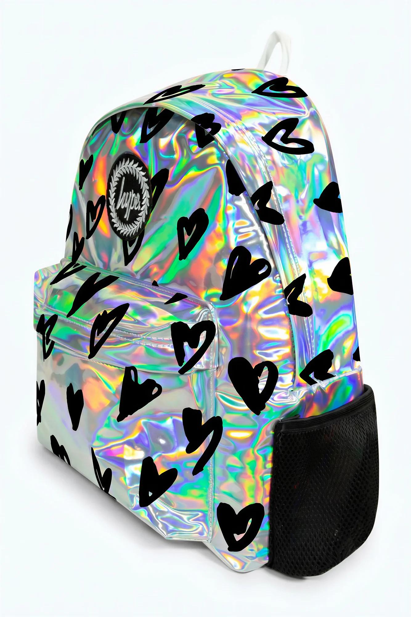Hype Girls Holographic Scribble Hearts Backpack - Image 2