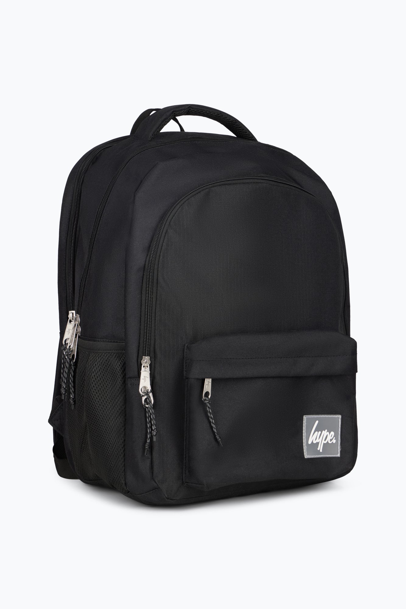 Hype Kids Black Square Rubber Multi Pocket Backpack - Image 5