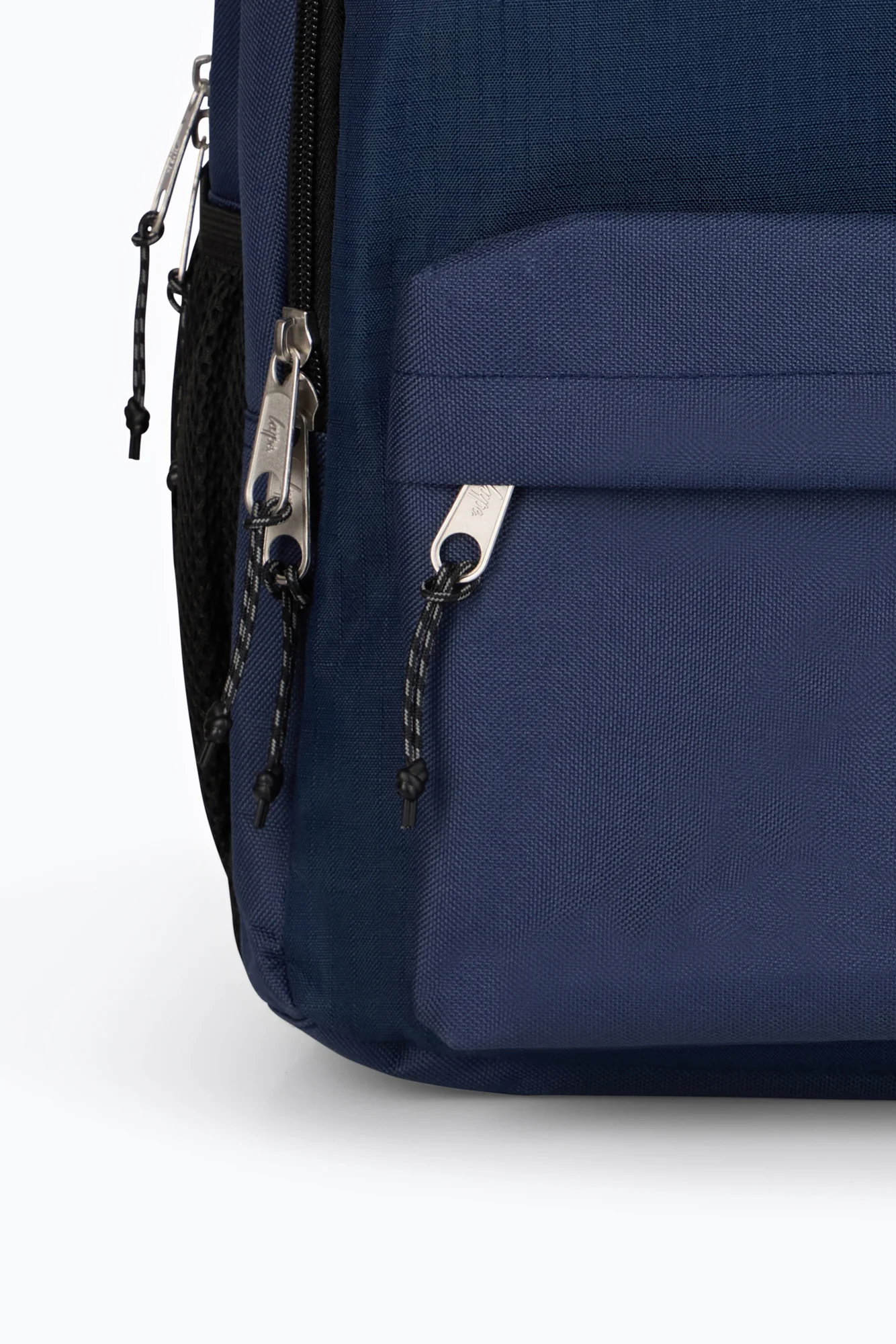Hype Kids Navy Square Rubber Multi Pocket Backpack - Image 7
