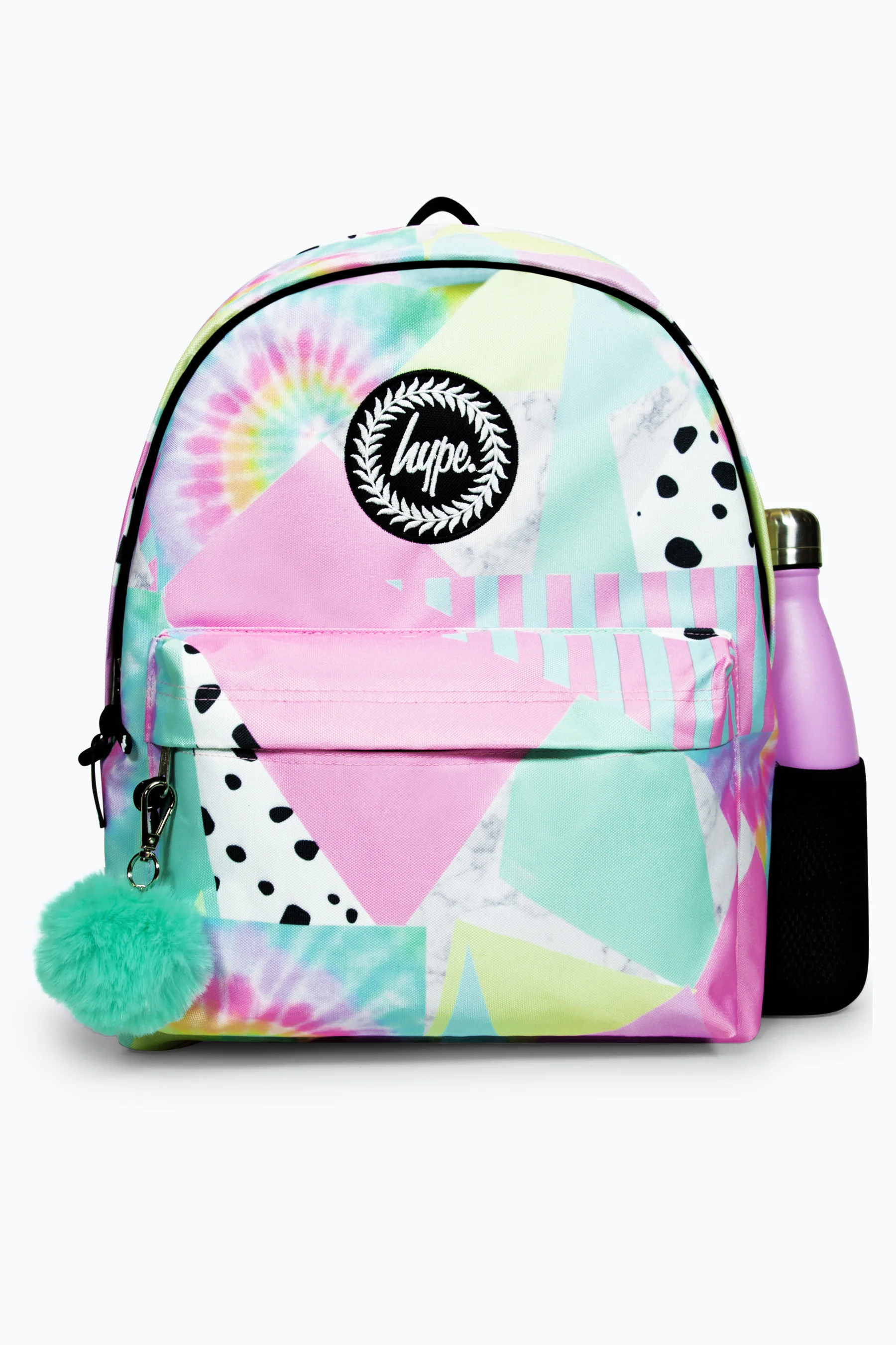Hype Girls Iconic Pastel Collage Multicolour Backpack - Image 5