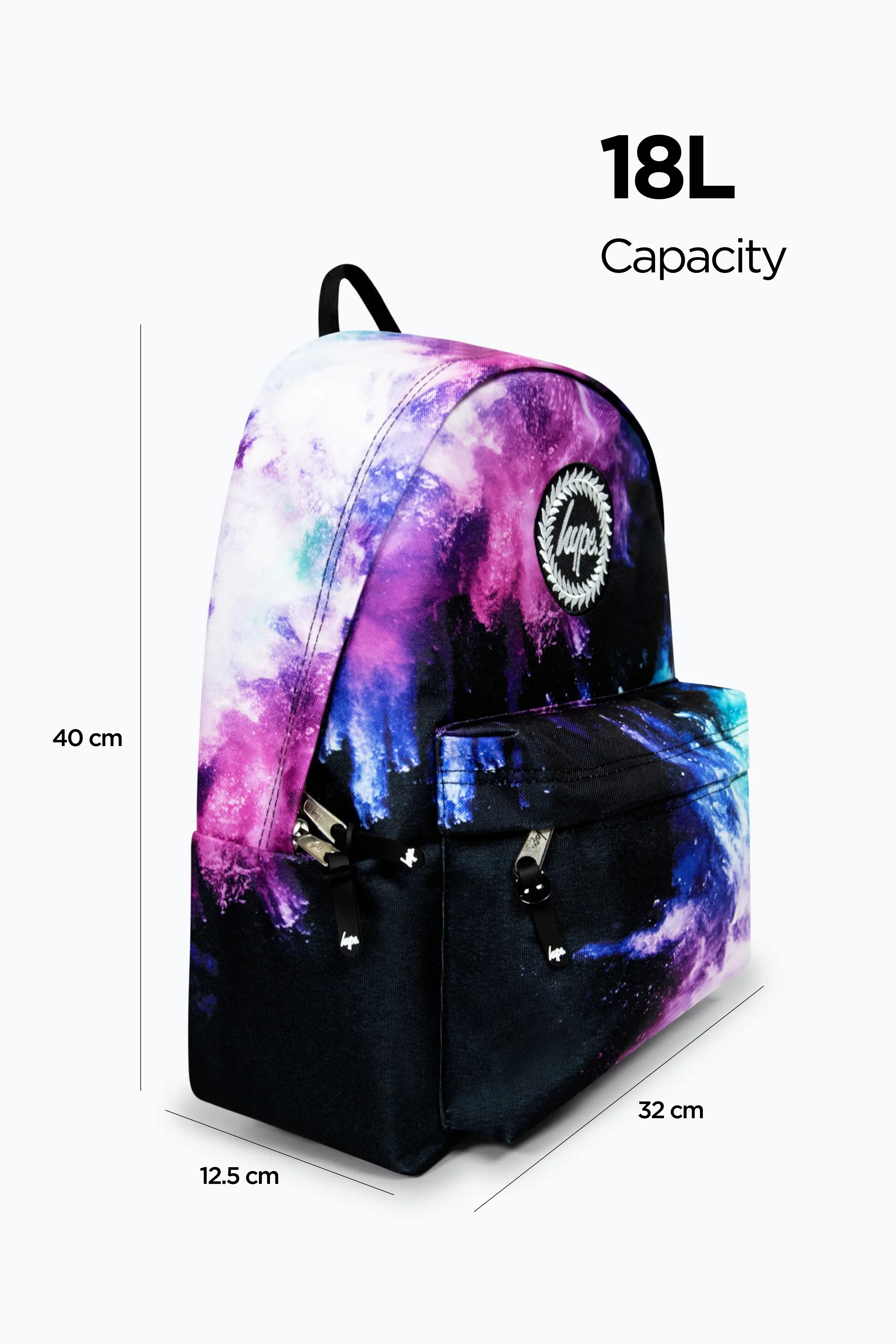 Hype Girls Iconic Chalk Dust Purple/Blue Backpack - Image 3