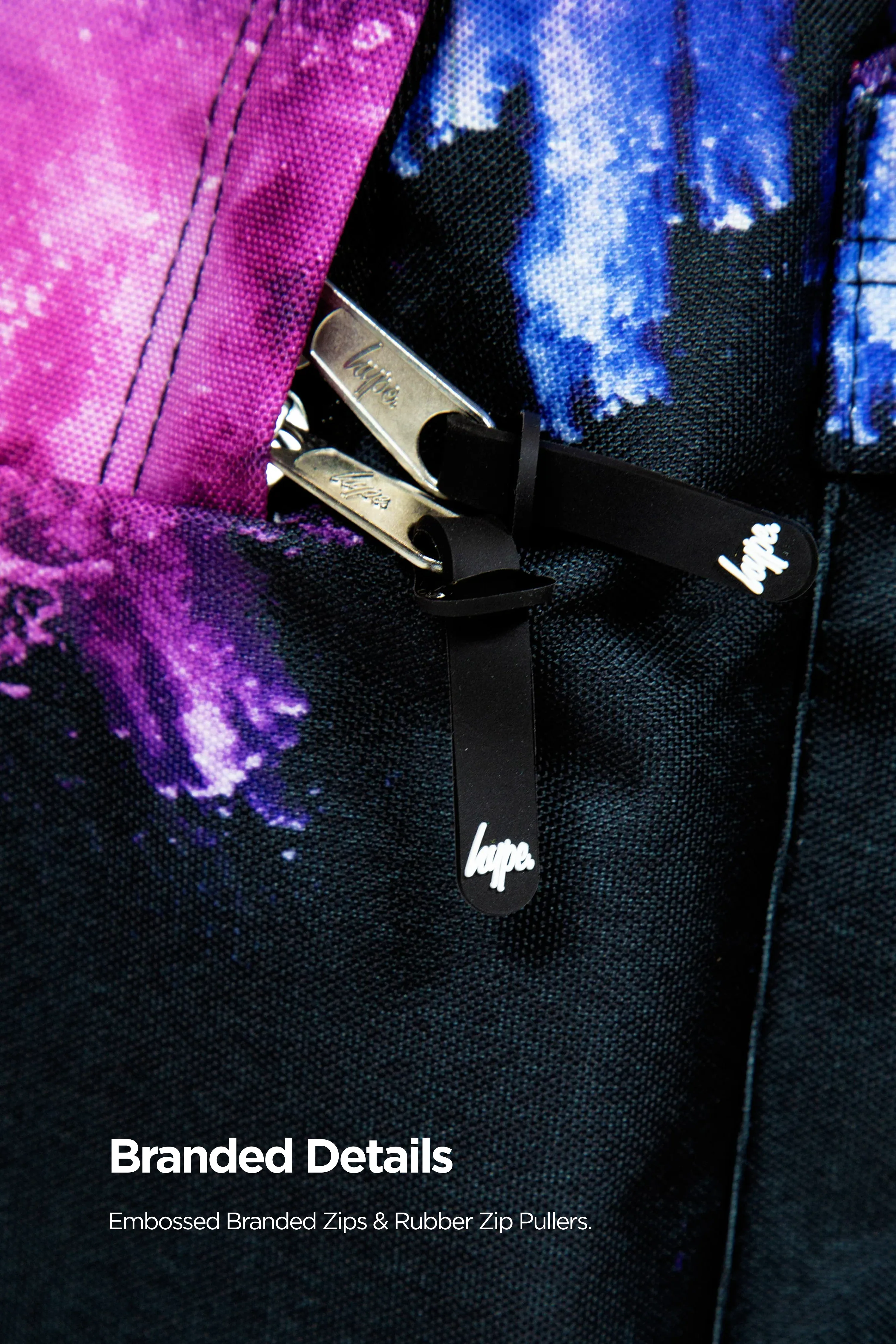 Hype Girls Iconic Chalk Dust Purple/Blue Backpack - Image 5
