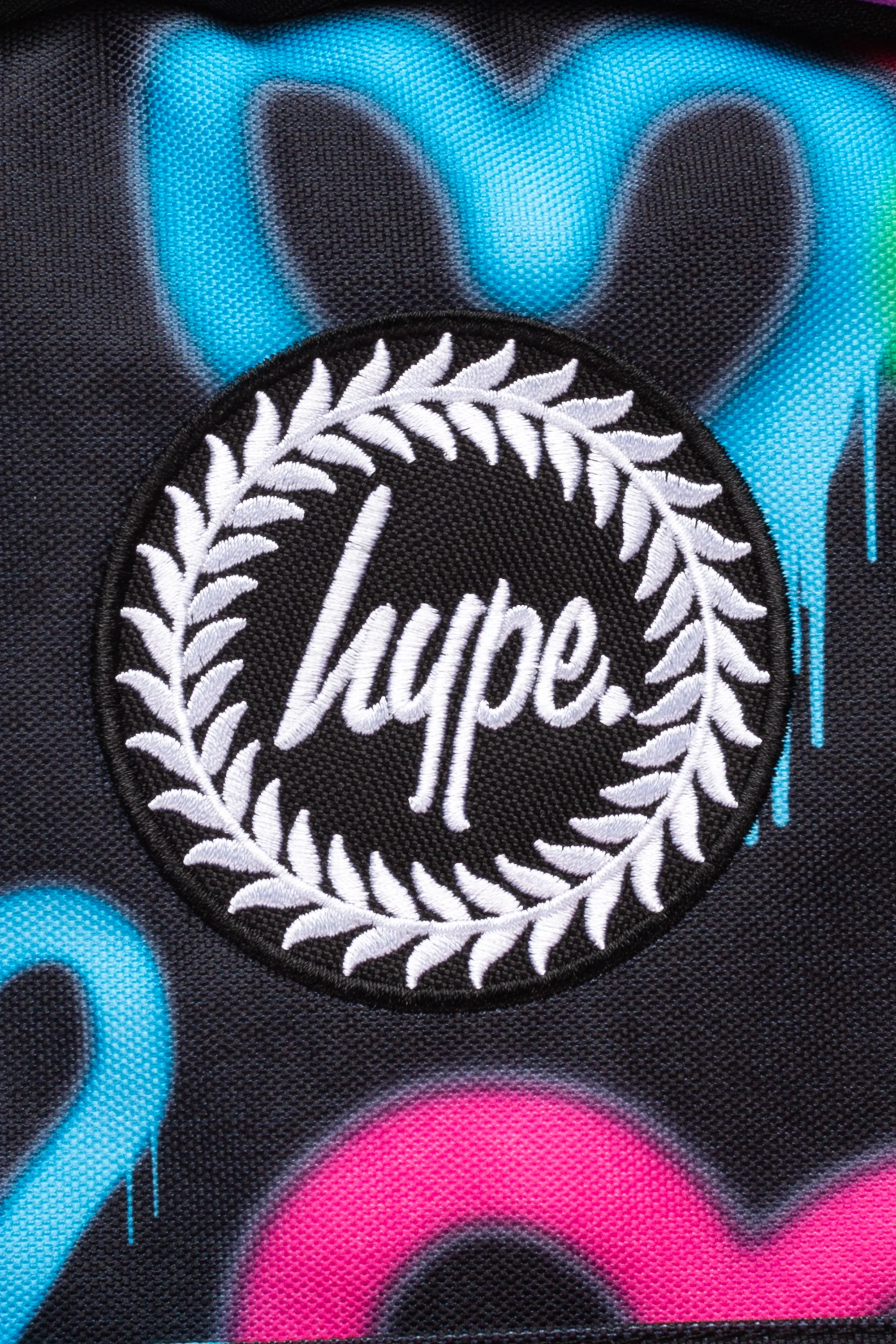 Hype Girls Black Graffiti Hearts Iconic Backpack - Image 10