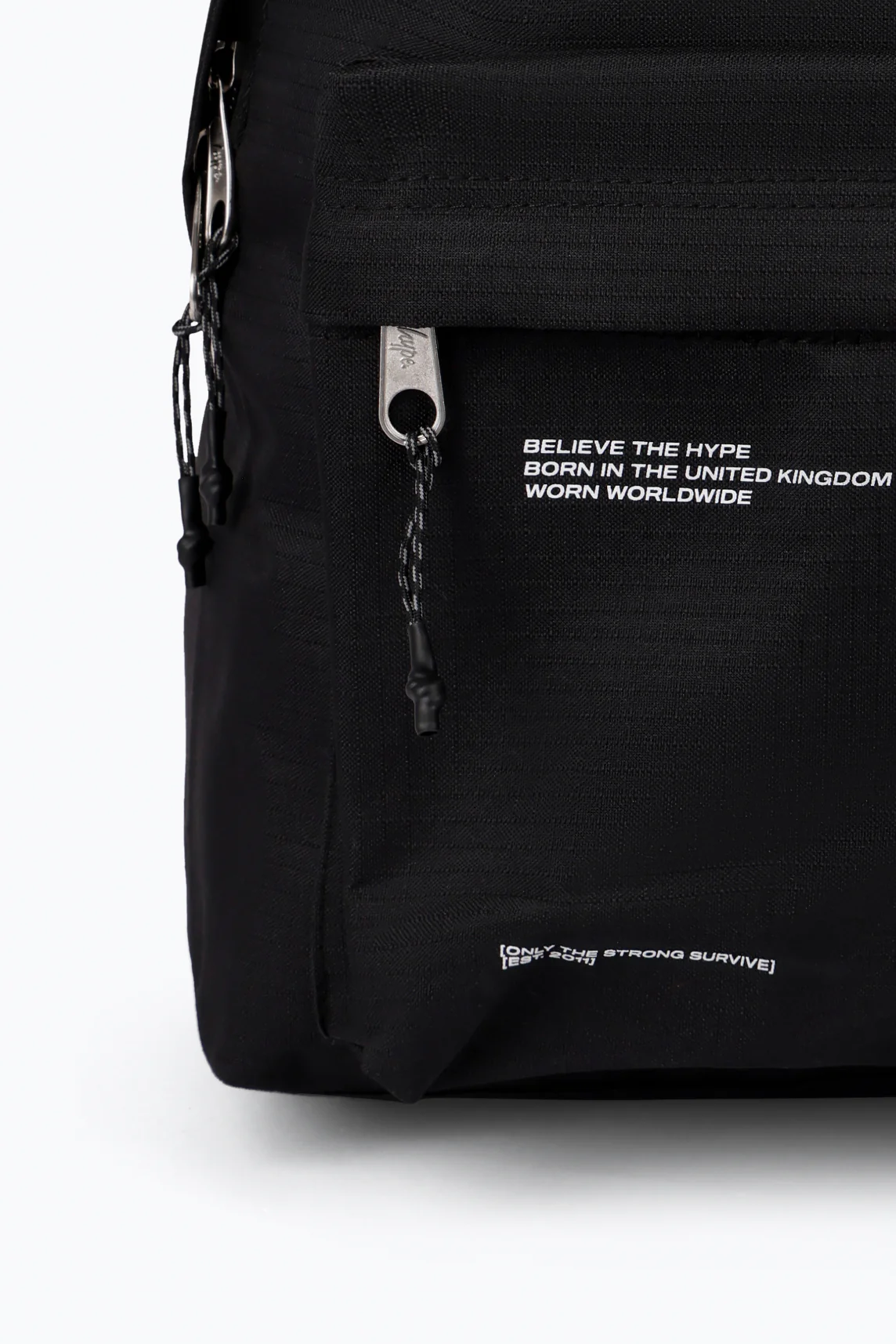 Hype Unisex Black Ripstop Tech Backpack - Image 5