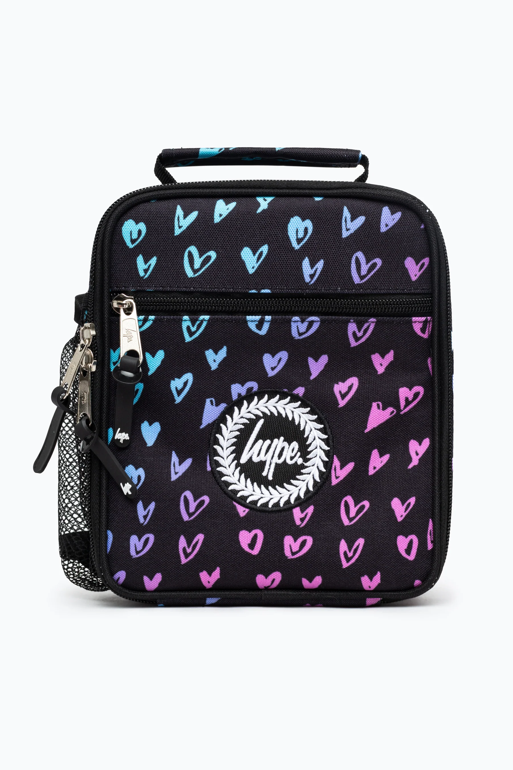 Hype Girls Black Scribble Heart Crest Backpack & Lunch Bag Bundle - Image 7
