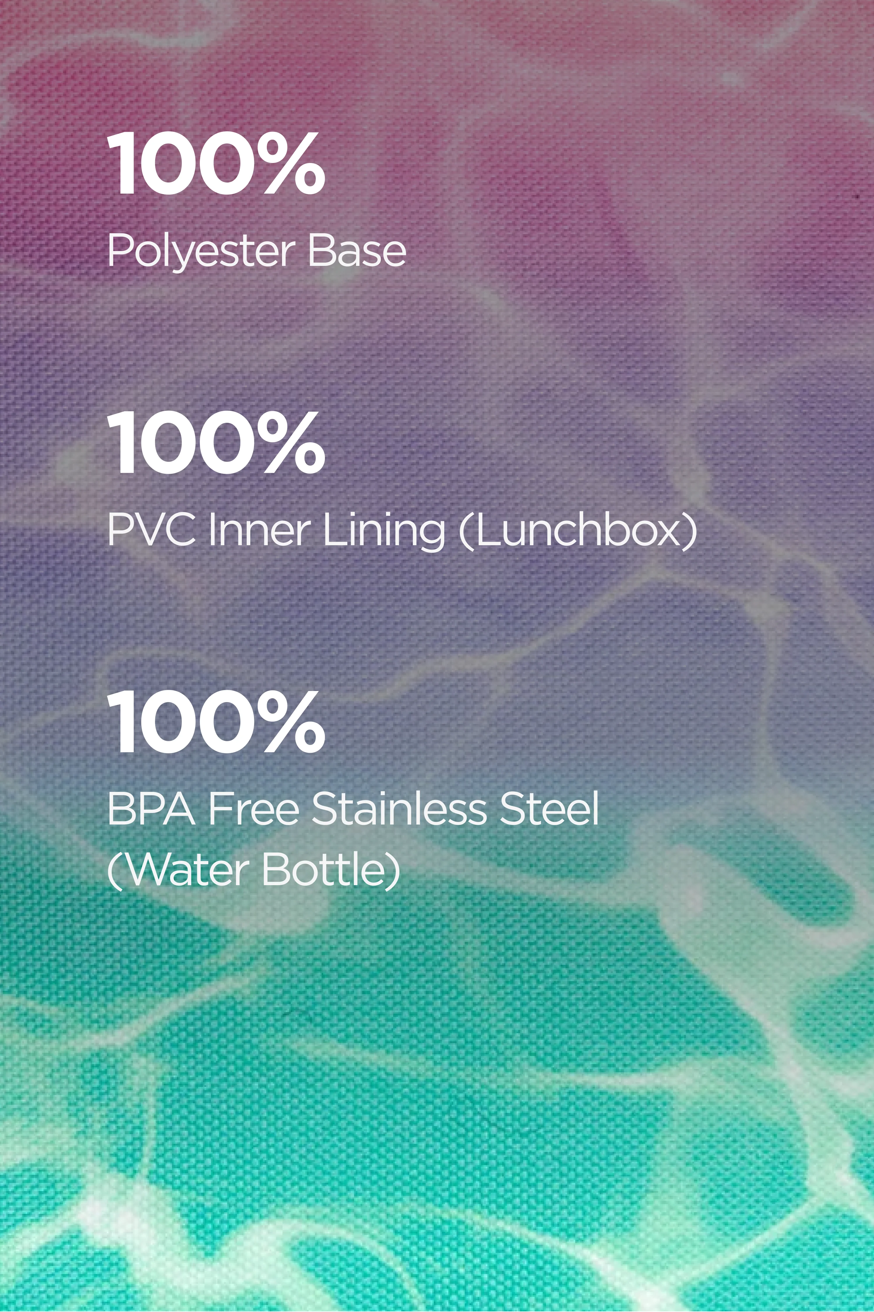 Hype Girls Pink/Turquoise Pastel Pool Backpack, Lunch Bag, Pencil Case & Bottle Bundle - Image 7