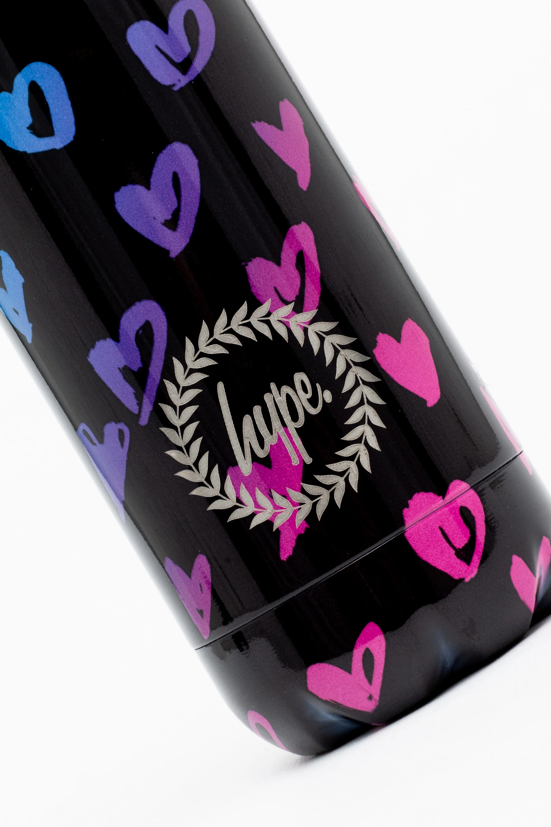 Hype Unisex Scribble Heart Pink Crest Bottle - Image 3