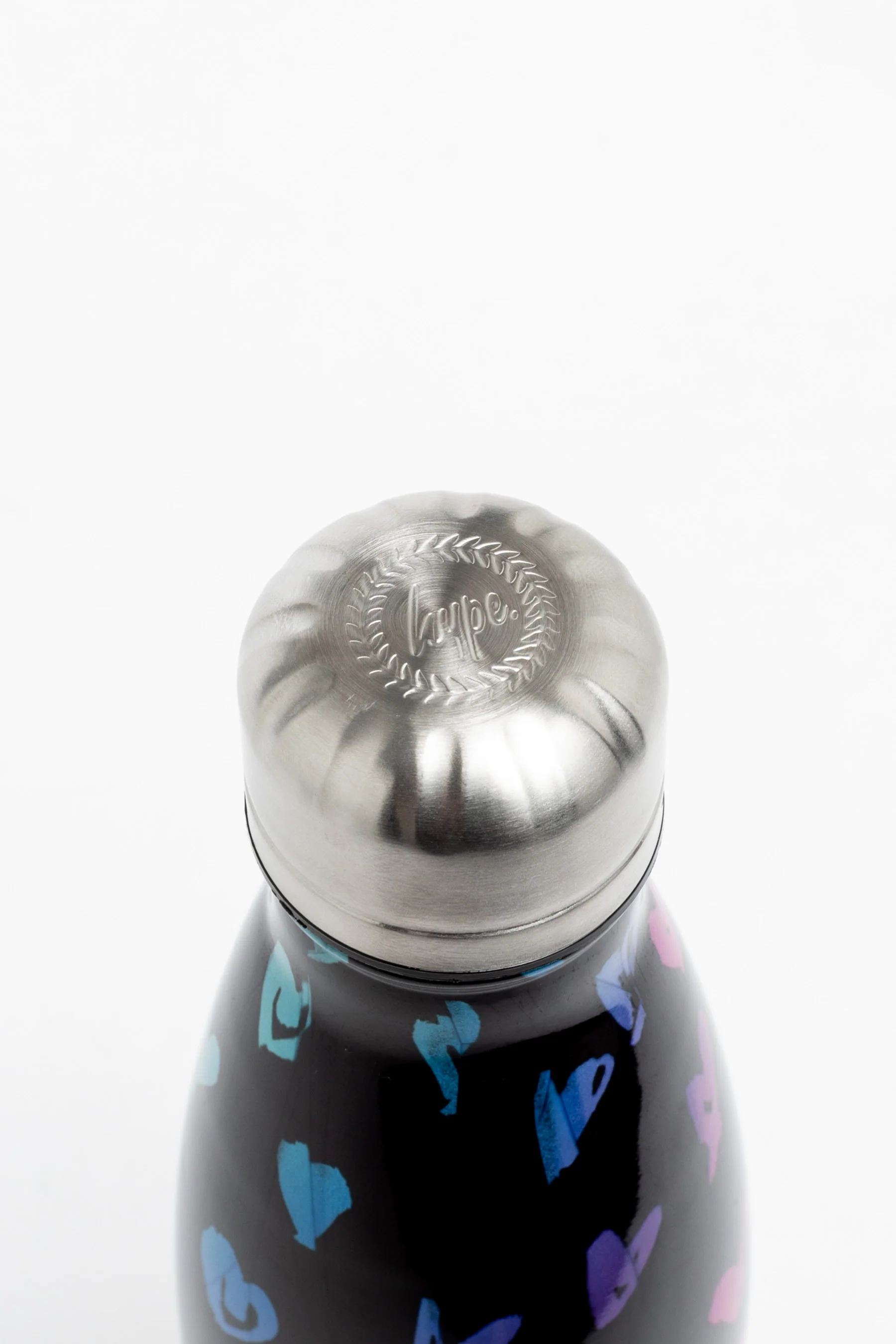 Hype Unisex Scribble Heart Pink Crest Bottle - Image 4
