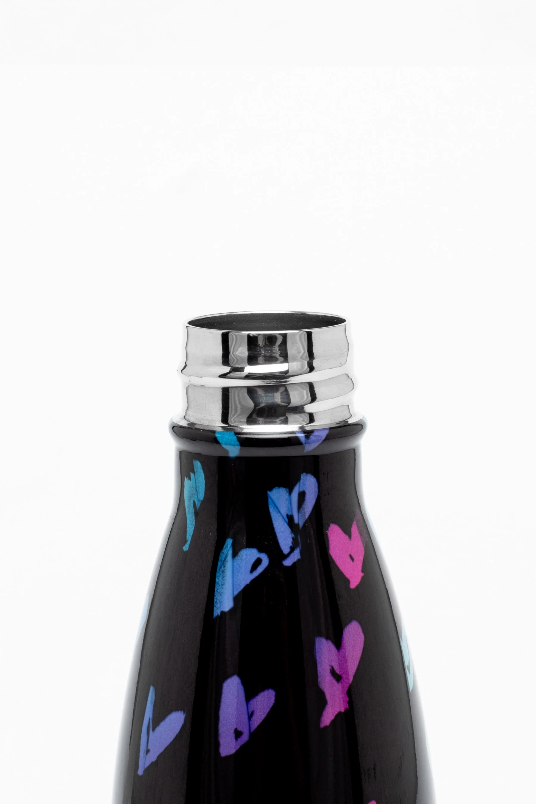 Hype Unisex Scribble Heart Pink Crest Bottle - Image 5