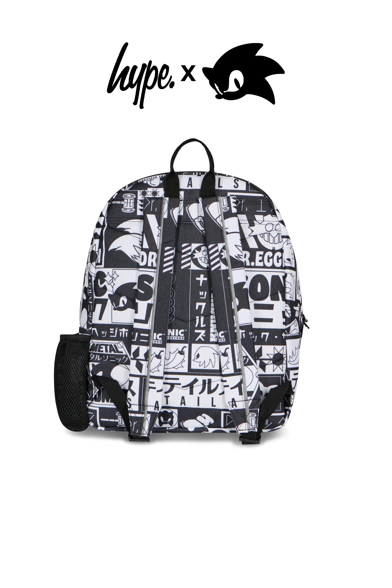 Hype x Sonic The Hedgehog™ Black Mono Sonic Backpack - Image 3