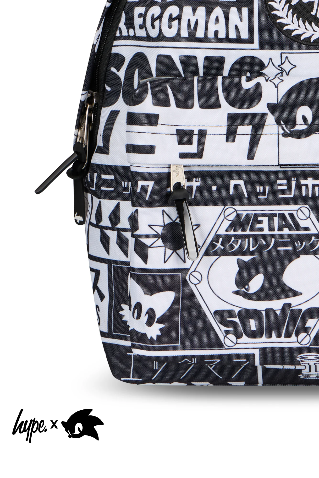 Hype x Sonic The Hedgehog™ Black Mono Sonic Backpack - Image 4