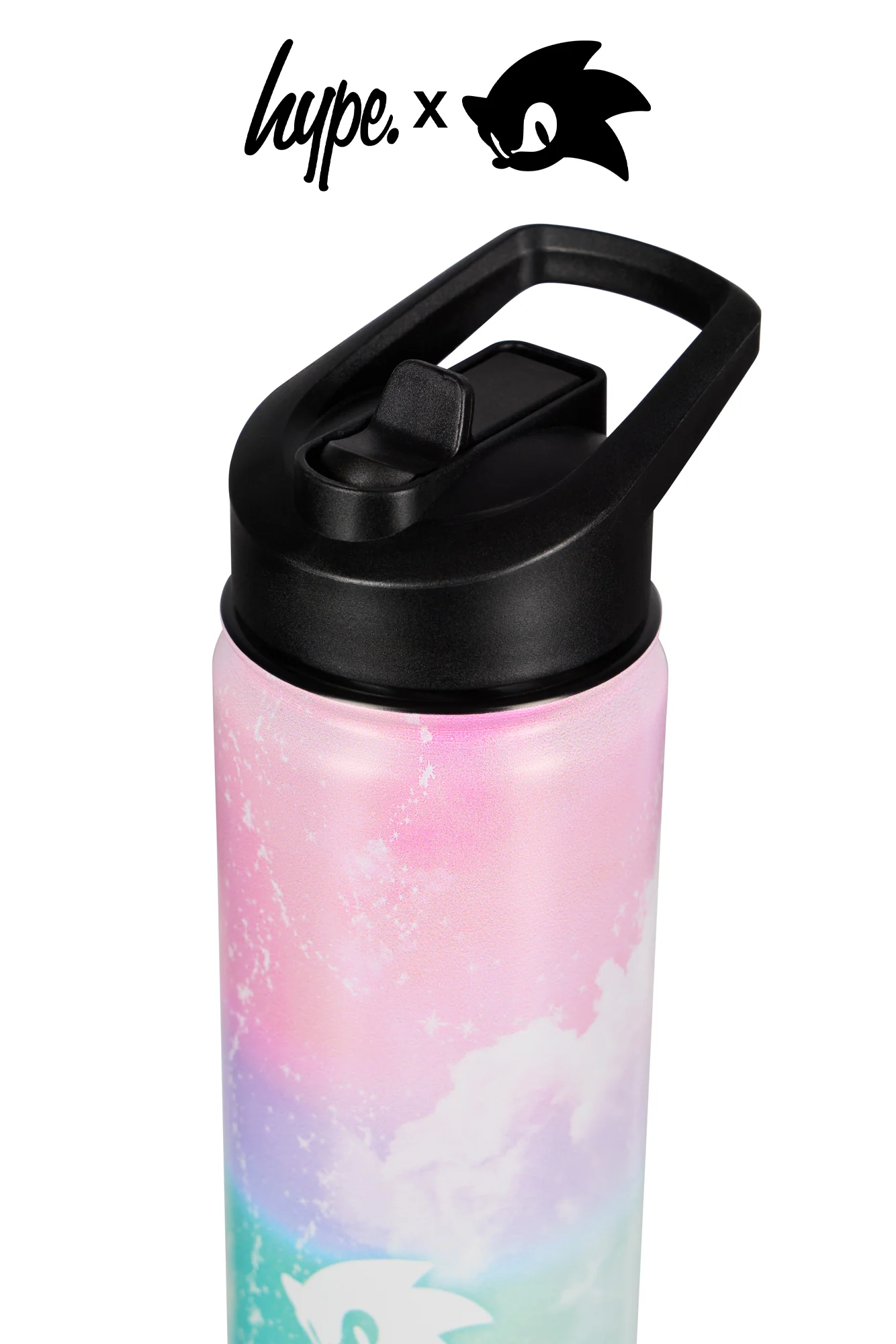 Hype x Sonic The Hedgehog™ Pink Have No Fear Water Bottle - Image 3