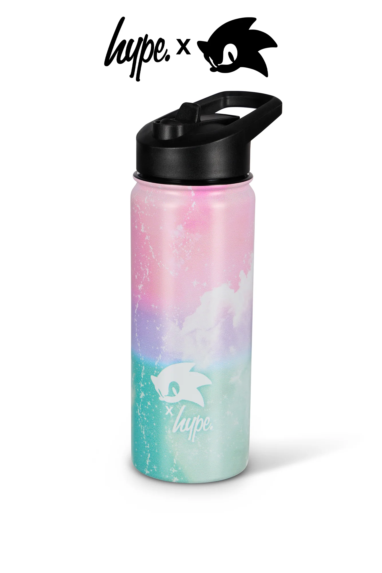 Hype x Sonic The Hedgehog™ Pink Have No Fear Water Bottle - Image 4